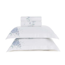 Imagem de JOGO DE CAMA KING 300 FIOS DE ALGODÃO BAMBU ORTENSIE - TRUSSARDI - Karsten S.A 