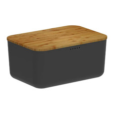 Imagem de PORTA PÃO COM TAMPA DE BAMBU LINHA LUME 18X33,5X33,5CM - OU  - Martiplast Industria E Comercio De Plast