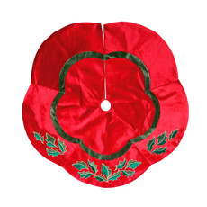 Imagem de SAIA AVELUDADA PARA ÁRVORE DE NATAL EM POLIÉSTER 120CM - CROMUS - Cromus Embalagens Ind E Com Ltda