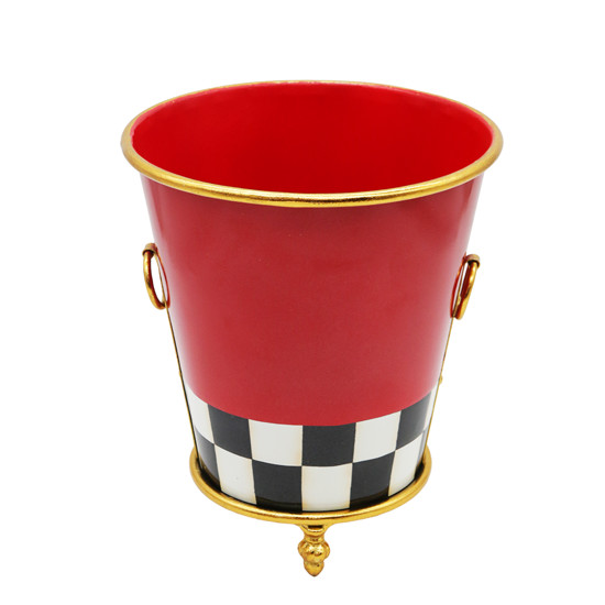 Imagem BALDE NATALINO DECORATIVO DE METAL 27,5X24,5X24,5CM - TOKDACASA
