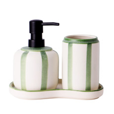 Imagem de JOGO DE PORCELANA PARA BANHEIRO 3 PEÇAS - TUUT - Yangzi Brasil Corporation S A 