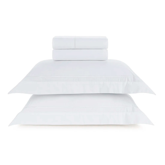 Imagem JOGO DE CAMA KING 200 FIOS DE SILICONE FIESOLE BRANCO - TRUSSARDI