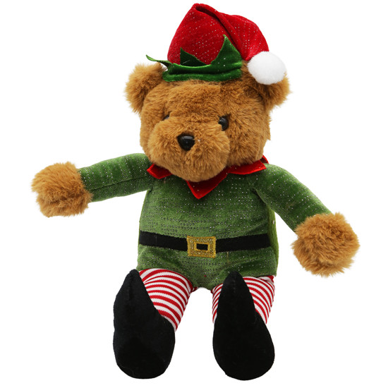 Imagem URSO DE PELÚCIA NATALINO DE POLIÉSTER 20X22CM - TOKDACASA