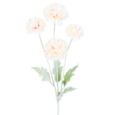 Imagem de HASTE DECORATIVA DE CRISÂNTEMO FLOCADO SALMÃO DE PLÁSTICO 60X19CM - GRILLO - Grillo Ltda