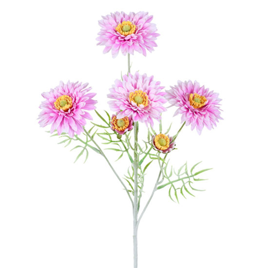 Imagem HASTE DECORATIVA DE GERBERA LAVANDA DE PLÁSTICO MOLDÁVEL 60X17CM - GRILLO