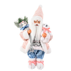 Imagem de PAPAI NOEL COM URSINHO DE PELÚCIA DECORATIVO 45CM - GRILLO - Grillo Ltda