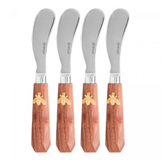 Imagem de CONJUNTO 4 ESPÁTULAS NEW BEE 15CM X 2CM DE AÇO INOX - WOLFF - Rojemac Impotacao E Exportacao Ltda