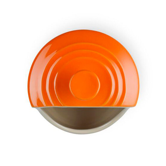 Imagem PORTA SAL 300ML LARANJA EM CERÂMICA 13X12X12CM - LE CREUSET