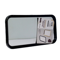 Imagem de BANDEJA RETANGULAR PRETA ESPELHADA DECORATIVA EM POLIPROPILENO E VIDRO - DCARTE - Dcarte Importacao E Exportacao Ltda