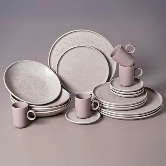 Imagem APARELHO DE JANTAR 20 PEÇAS BASIC SANDY DE CERÂMICA - PORTO BRASIL