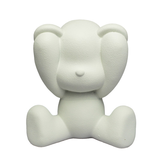 Imagem ESCULTURA DECORATIVA URSO BRANCO DE RESINA 18X17X11,5CM - ENTRECASA