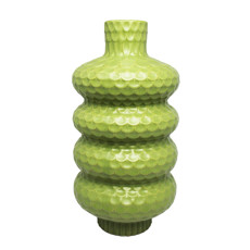 Imagem de VASO DE CERÂMICA VERDE DECORATIVO 35X17X17CM - ENTRECASA - Inverno Verao Comercio De Modas E Decoracao Eireli