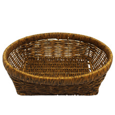 Imagem de CESTO REDONDO DE FIBRA SINTÉTICA CARAMELO COM BASE QUADRADA 8X28X28CM - ENTRECASA - Inverno Verao Comercio De Modas E Decoracao Eireli