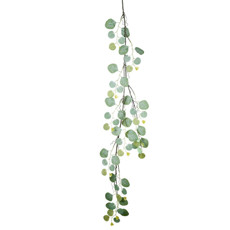 Imagem de PENDENTE DECORATIVO DE EUCALIPTO VERDE DE PLÁSTICO MOLDÁVEL 120X7X7CM - GRILLO - Grillo Ltda