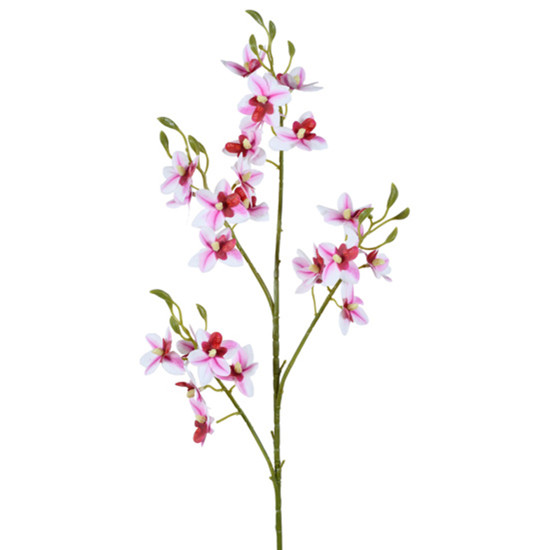 Imagem HASTE DECORATIVA DE ORQUÍDEA MINE PHALAENOPSIS TOQUE REAL ROSA DE PLÁSTICO - GRILLO