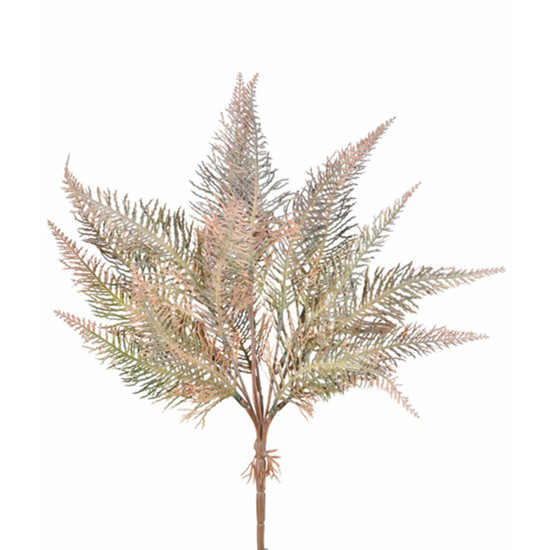 Imagem BUQUÊ DECORATIVO DE SAMAMBAIA AMARELO OUTONO DE PLÁSTICO MOLDÁVEL 43X25CM - GRILLO