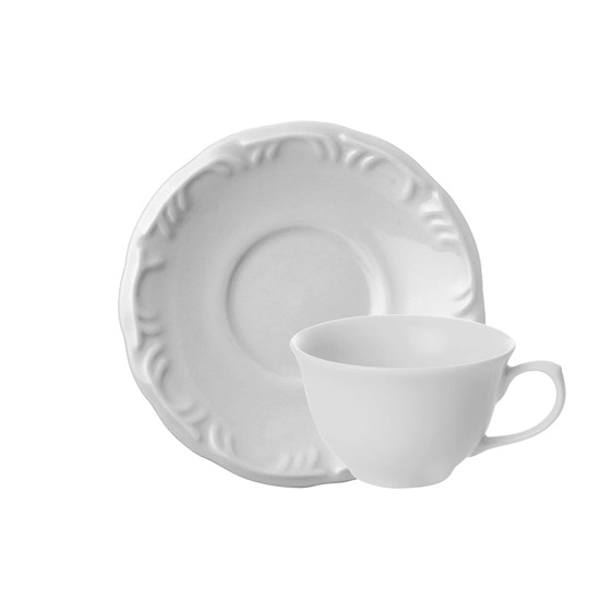Imagem XÍCARA POMERODE BRANCA 85ML DE PORCELANA COM PIRES 5,5X11X11CM - SCHMIDT
