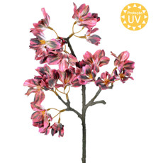 Imagem de HASTE DECORATIVA DE VEIGELA VERMELHA DE PLÁSTICO MOLDÁVEL 42X20CM - GRILLO - Grillo Ltda