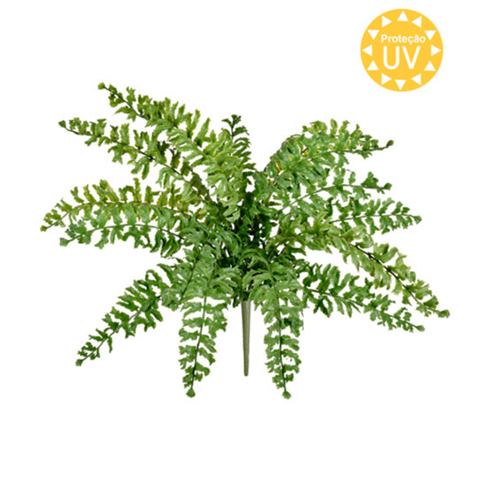 Imagem BUQUÊ DECORATIVO DE SAMAMBAIA VERDE DE PLÁSTICO MOLDÁVEL 45X50CM - GRILLO