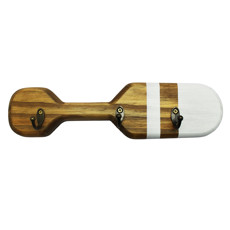 Imagem de REMO PORTA-CHAVES DECORATIVO DE MADEIRA 5X29X7CM - ENTRE MARES - Entre Mares Ind E Com De Artesanatos Socied Ltda