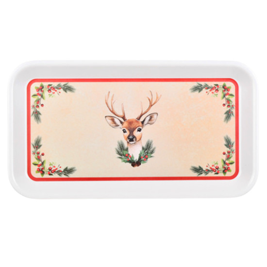 Imagem PRATO RETANGULAR DE MALAMINA PARA TORTAS 2X30X16CM - GRILLO