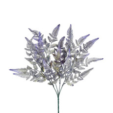 Imagem de BUQUÊ DECORATIVO DE SAMAMBAIA SILVESTRE LAVANDA OUTONO DE PLÁSTICO MOLDÁVEL - GRILLO - Grillo Ltda