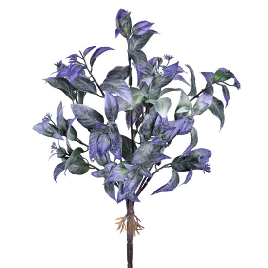 Imagem BUQUÊ DECORATIVO DE FOLHAS LAVANDA OUTONO DE PLÁSTICO MOLDÁVEL 34X17CM - GRILLO