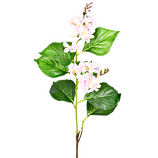 Imagem de HASTE DECORATIVA DE CLERODENDRUM ROSA DE PLÁSTICO MOLDÁVEL 86X23CM - GRILLO  - Grillo Ltda