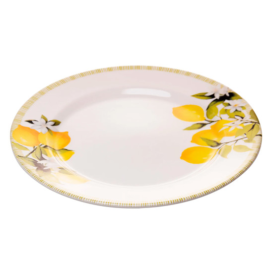 Imagem PRATO RASO SICILIANO 28CM BRANCO DE CERÂMICA - LYOR