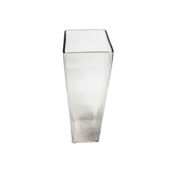 Imagem VASO DE VIDRO DECORATIVO TRANSPARENTE 40X10 CM