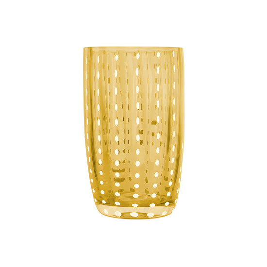 Imagem CONJUNTO 2 COPOS ALTOS DE VIDRO ORQUÍDEA ÂMBAR 500ML - WOLFF