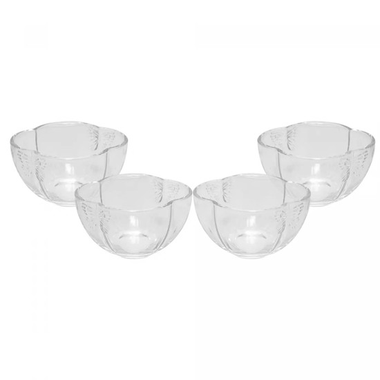 Imagem CONJUNTO 4 BOWLS EM VIDRO BUTTERFLY 11CM X 11CM X 6,5CM - WOLFF