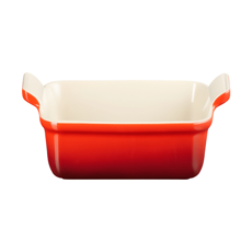 Imagem de TRAVESSA RETANGULAR HERITAGE EM CERÂMICA VERMELHA 8,3X32X20,4CM - LE CREUSET - Le Creuset Do Brasil Ltda 