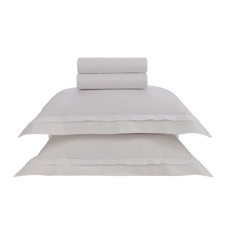Imagem de JOGO DE CAMA QUEEN 300 FIOS 100% ALGODÃO EGÍPCIO VERCELLI BRANCO - TRUSSARDI - Karsten S.A 