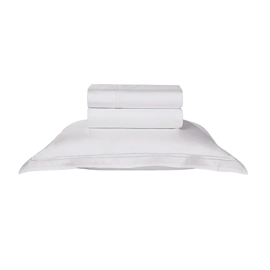 Imagem JOGO DE CAMA SOLTEIRO 300 FIOS ALGODÃO EGÍPCIO GALIENO BRANCO - TRUSSARDI