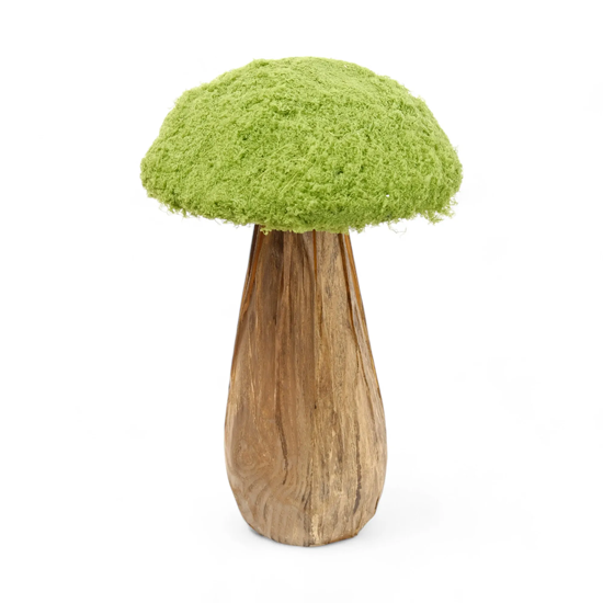 Imagem COGUMELO DECORATIVO COM GRAMA VERDE 40X24X24CM - CROMUS