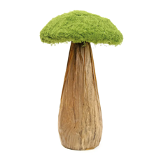Imagem de COGUMELO DECORATIVO COM GRAMA VERDE 40X24X24CM - CROMUS - Cromus Embalagens Ind E Com Ltda