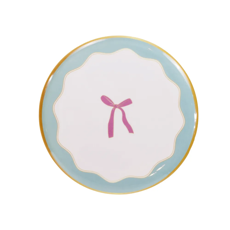 Imagem de PRATO LAÇO DECORATIVO DE MELAMINA 25CM - CROMUS - Cromus Embalagens Ind E Com Ltda