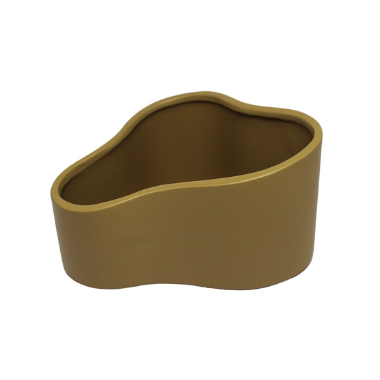 Imagem VASO FLOREIRA DECORATIVO DE CERÂMICA BEGE FOSCO 12X22X18CM - CERÂMICA MAZZOTTI