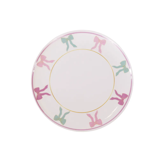 Imagem PRATO RASO LAÇOS DE MELAMINA 25CM - CROMUS