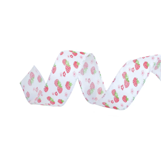 Imagem FITA ARAMADA BRANCA DECORATIVA DE POLIÉSTER 3,8CM X 9,14M - CROMUS