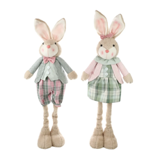 Imagem de COELHA/COELHO DA PÁSCOA DECORATIVA DE POLIÉSTER COR SORTIDA - CROMUS - Cromus Embalagens Ind E Com Ltda