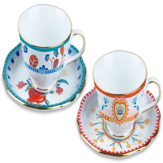 Imagem de SET 2 XÍCARAS DE CAFÉ PORCELANA MAMMA MIA 5X12X12CM MAMMA MIA - BACI MILANO - Bimbe Blc Ltda 