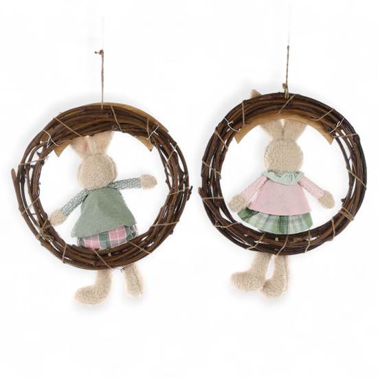 Imagem GUIRLANDA DECORATIVA DE PÁSCOA 45X37X9CM - CROMUS