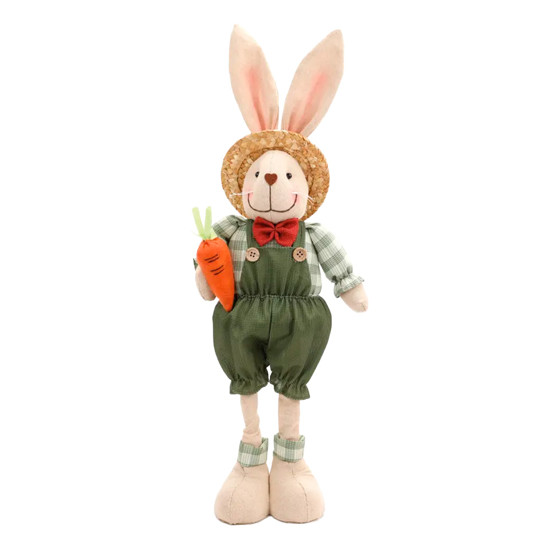 Imagem COELHO/COELHA DE PÁSCOA DECORATIVO DE POLIÉSTER 70X25X12CM - CROMUS