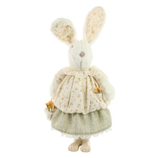 Imagem de COELHA DA PÁSCOA DECORATIVA DE POLIÉSTER 50X25X16CM - CROMUS - Cromus Embalagens Ind E Com Ltda