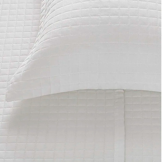 Imagem COLCHA SUPER KING E 2 PORTA TRAVESSEIROS BUD NEW VISION EM ALGODÃO PRATA - BUDDEMEYER