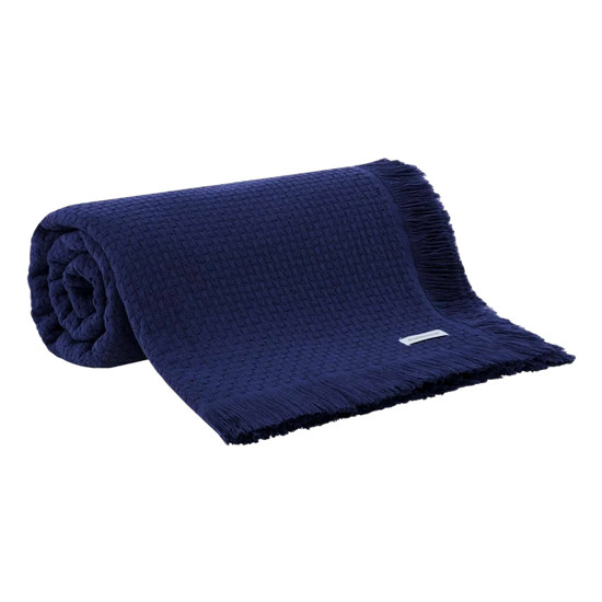 Imagem COLCHA CASAL BUDDEMEYER IN DESIGN 100% ALGODÃO AZUL