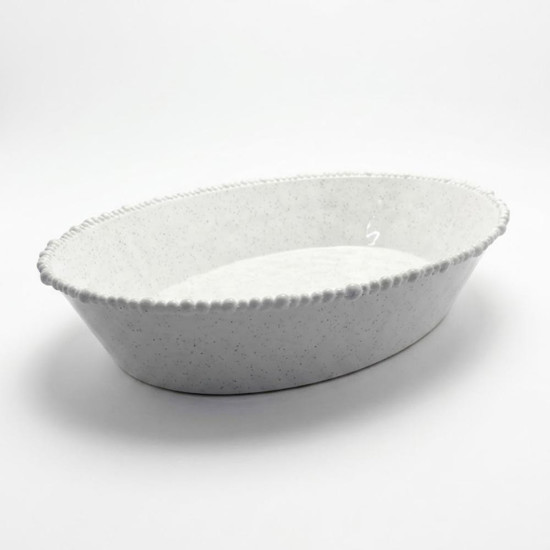 Imagem TRAVESSA EM MELAMINA COM BORDA EM RELEVO BRANCA