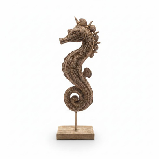 Imagem ESCULTURA CAVALO MARINHO EM RESINA PEQUENO 